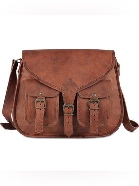 Komal’s Passion Leather Crossbody Messenger Bag